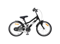 Vidaxl Bicicleta Infantil 18 Polegadas Para 5-7 Anos Preto