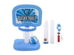 Cesta de basquete ATS para piscina com altura ajustável, jogo interativo com 2 bolas e bomba para crianças, para uso interno e externo.