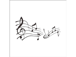 Adesivos de parede para decoração de sala de estar e quarto, adesivos de parede com tema musical, adesivos de parede grandes com tema musical, decoração para casa 56x36 cm