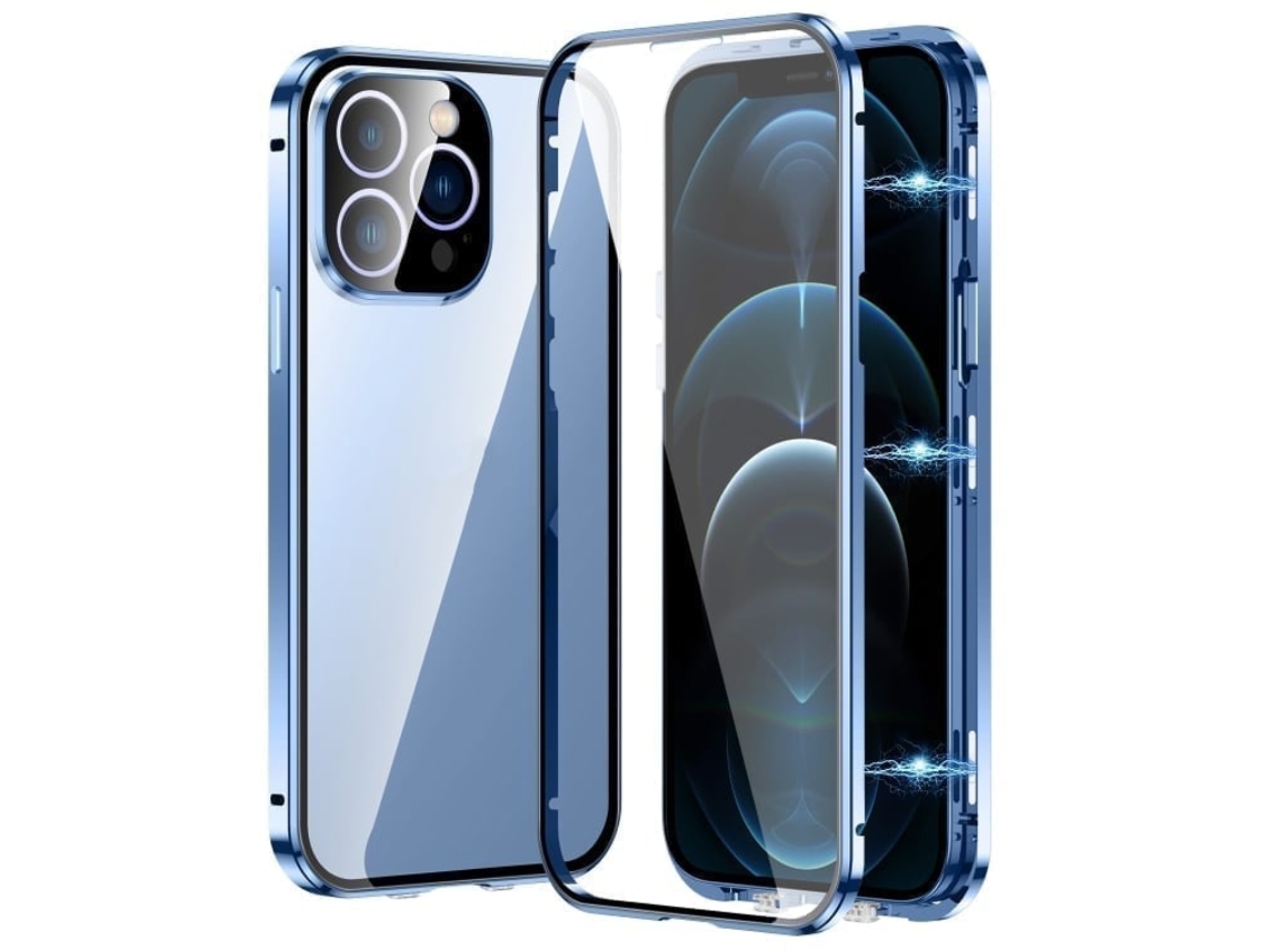 Capa De Vidro Temperado Hd Para Iphone 12 Pro - Fecho Magnético Duplo