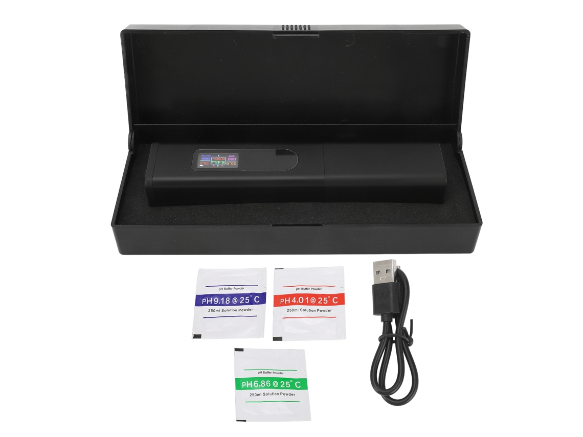 Tester De Qualidade Da Água 5 Em 1 Ph Tds Ec Salinidade Para Plantação