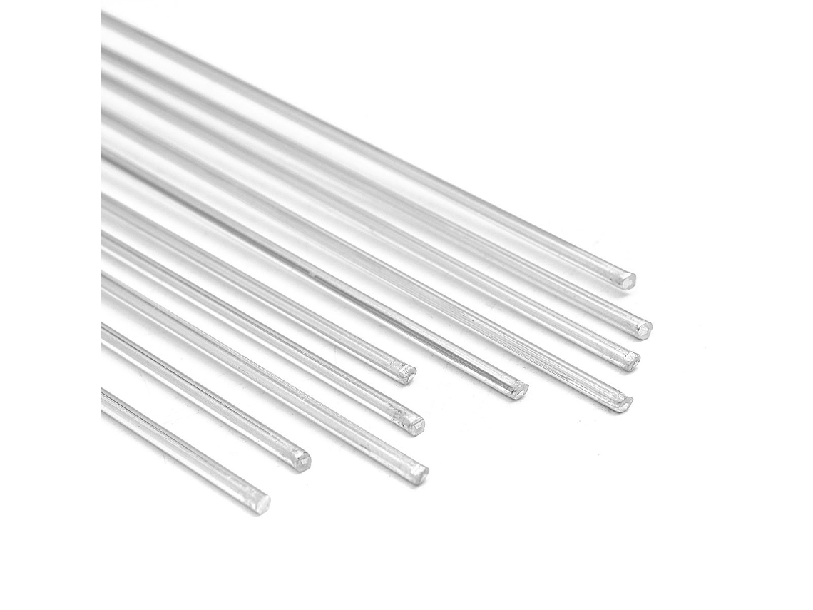 10 Varetas de Solda de Alumínio, 2 Mm Diâmetro, 35 Cm Comprimento