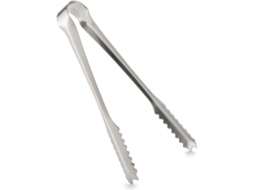 Pinça De Gelo Em Aço Inoxidável | 15 Cm / 6" Perfeita Para Bares Domésticos, Pubs E Restaurantes (aço Inoxidável Polido Prateado)