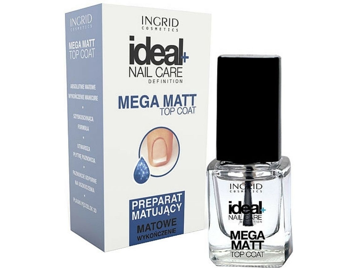 INGRID Ideal Nail Care Mega Matt Top Coat 7Ml