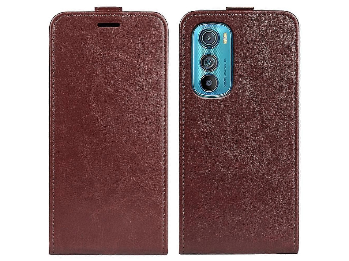 Capa De Couro Com Flip Vertical E Textura Para Motorola Moto Edge 30 5g R64