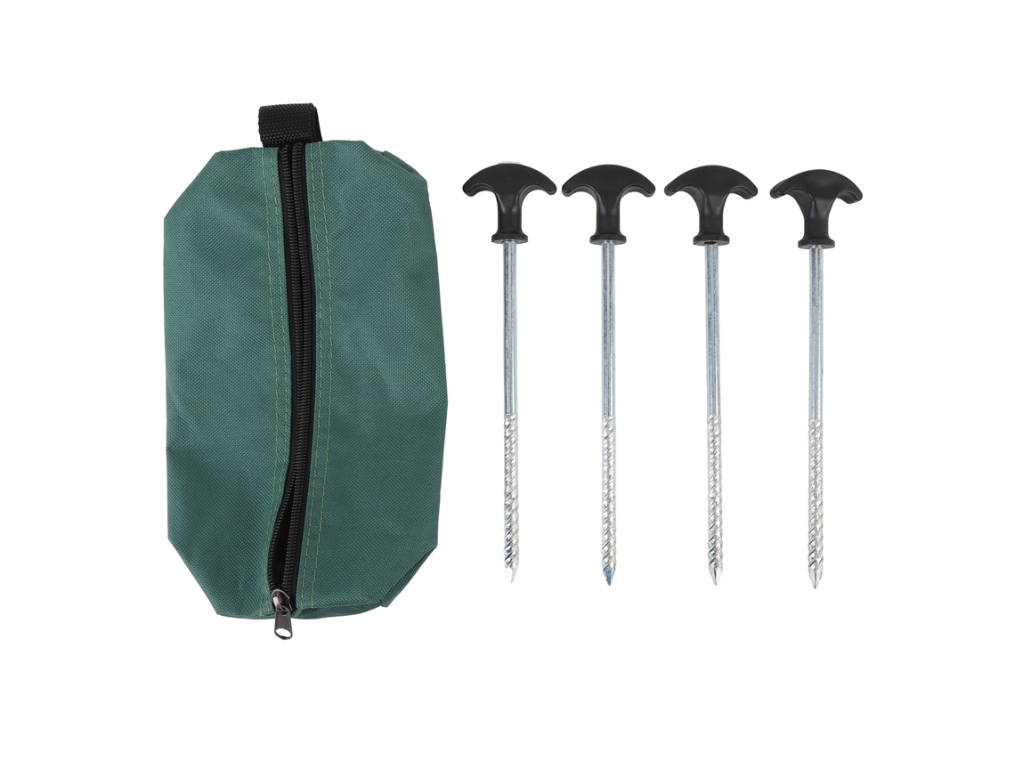 Estacas de Tenda de Camping em Aço Inox 4 Unidades