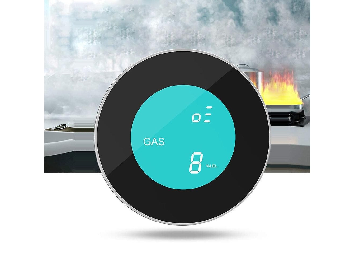 Sensor De Gás Wi-fi, Detector De Vazamento De Gás Natural Combustível, Alerta Por Aplicativo, Alarme Inteligente Para Residências.