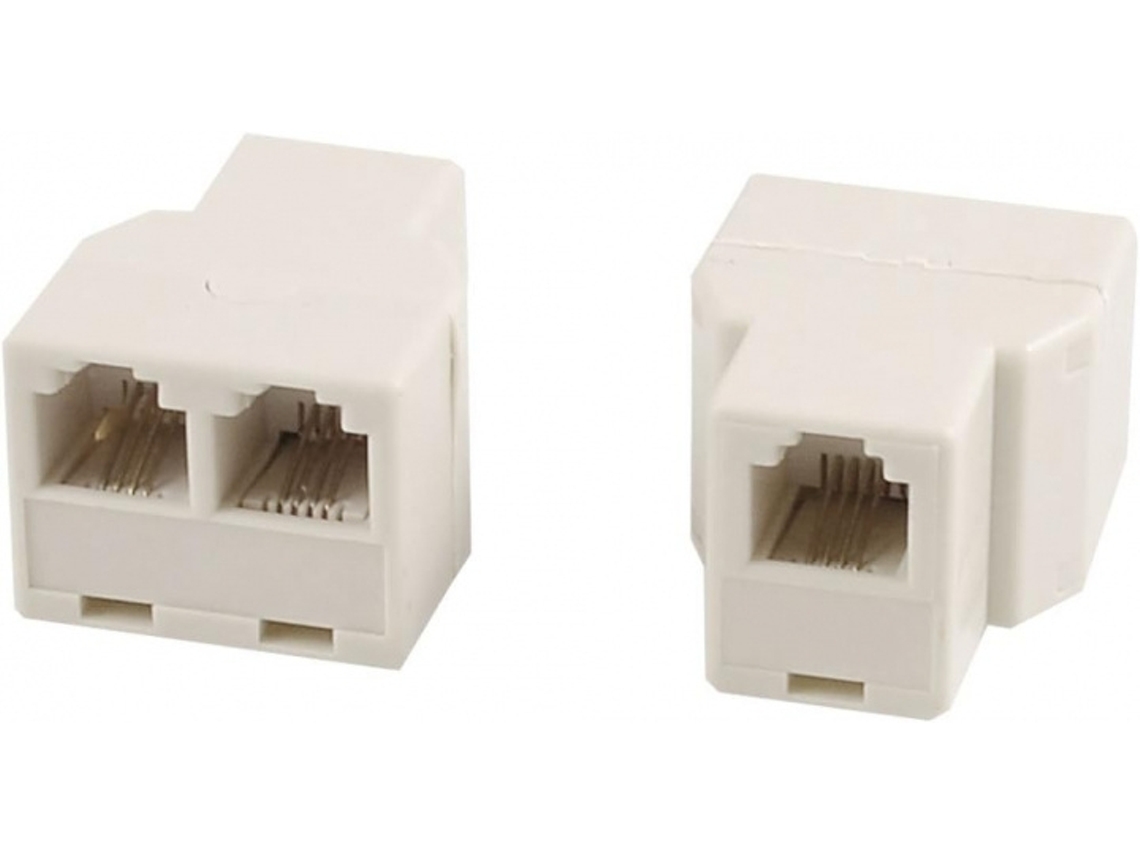 Divisor Rj11 Com 1 A 2 Tomadas De Rede-aquaforge