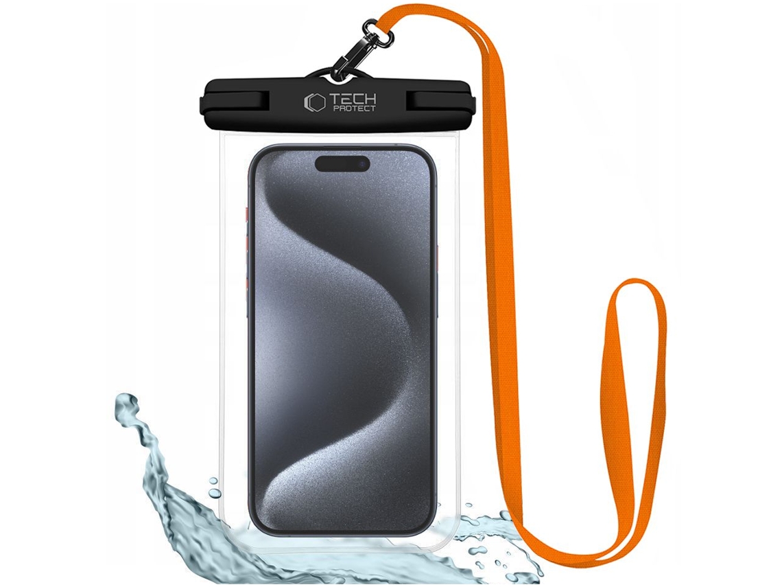 Capa À Prova Dágua Tech-protect Uwc7 Para Celulares De 6,9 Polegadas Para Viagens E Esportes