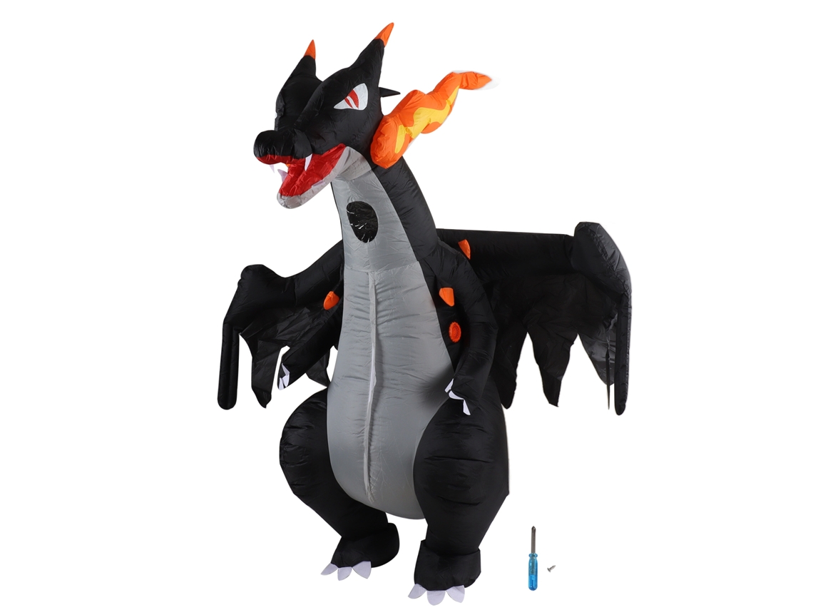 Fantasia Dinossauro Asa Inflável Para Adultos Halloween