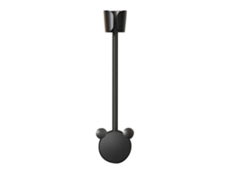 Suporte De Parede Multifuncional Para Secador Cabelo, Com Rotação 360 ​​graus, Autoadesivo E Mãos Livres. Cor: Preto.