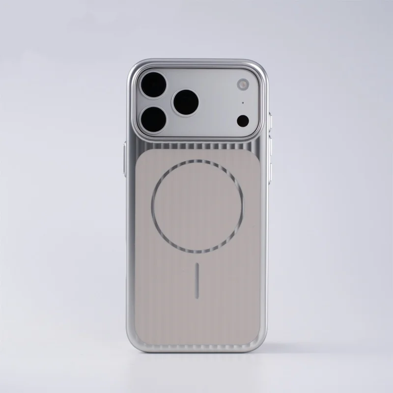 (prateado, Iphone 15 Pro Max) Capa Magnética Ultrafina Fosca Em Policarbonato Rígido – Compatível Com Carregamento Sem Fio E Resistente A Impactos
