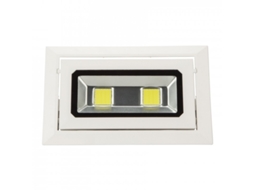 Downlight LED 40W 3.600Lm 6000ºk Retangular Inclinável 40.000H [Wr-Rectbas-40W-Cw] GREENICE