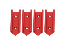 4 Peças Conector De Riel Em Forma De T De Liga De Alumínio, 100mm De Comprimento, 30mm De Largura, Universal Para Carpintaria, Vermelho