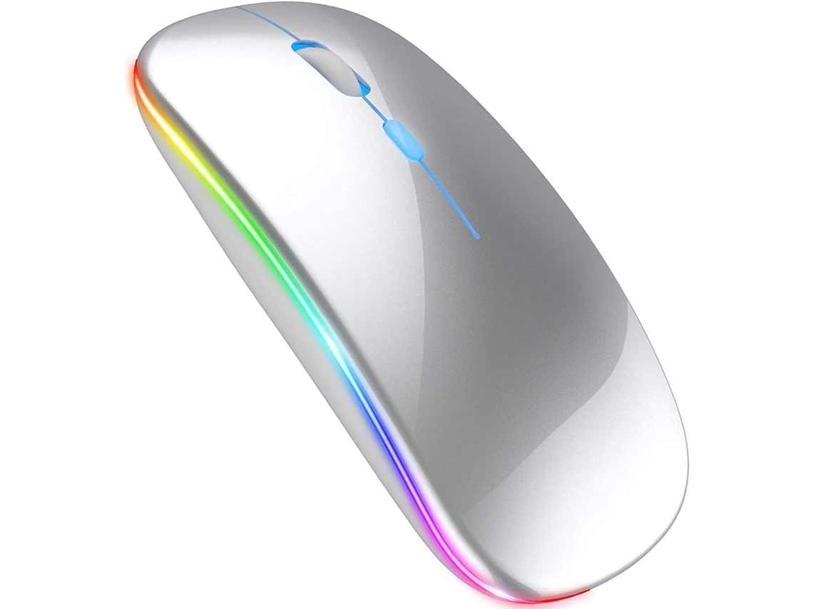 Mouse Bluetooth para iPad sem Macbook Air, Mac e laptop PC AQUAFORGE (roxo)