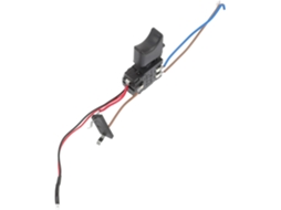 Interruptor Eletrônico Preto Para Furadeira, 12v 16a, Com Botão De