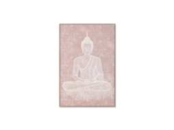 Quadro em Poliéster com Imagem de Buda em Pinheiro Marrom, 80x5x120cm ALEXANDRA HOUSE LIVING