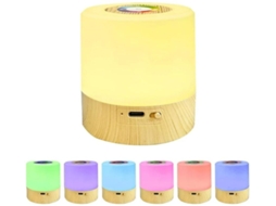 Mini Luz Noturna Yizhood Sy M1 Led Controle De Toque Temporizador De 2/4 Horas Regulável Usb Recarregável Portátil Mudança De Cor Rgb Branco