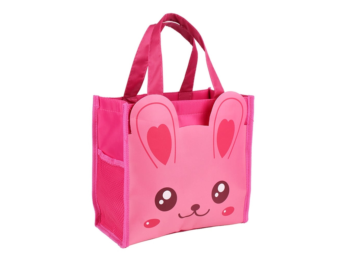 Lancheira Térmica Portátil Fofa para Adultos e Crianças, com Estampa de Coelho, para Escola e Viagens, Oferta Especial Red, Love Rabbit BRILVIBERA