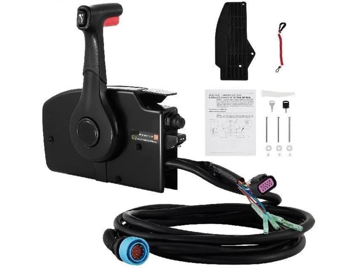 Controle SFUSHOS remoto para motor de popa, com acelerador