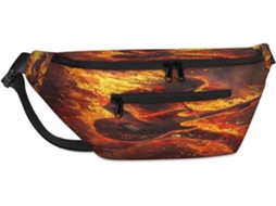 Bolsa de ombro unissex Tropicallife Fiery Music Guitarist para uso doméstico e feminino, 38 x 25,9 x 19 cm, impermeável.