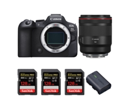 Eos R6 Mark Ii + Rf 50mm F/1.2 L Usm + 3 Sandisk 128gb Uhs ii 300mb/s + 1 Canon Lp e6nh + Ebook “20 Dicas para Fotos Que Impressionam” CANON