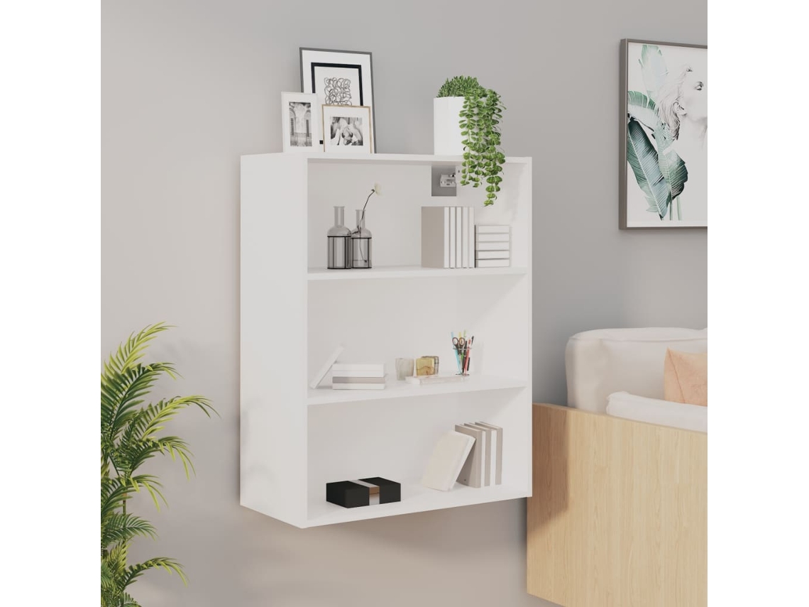 Vidaxl Armário De Parede Suspenso 69,5x32,5x90 Cm Branco
