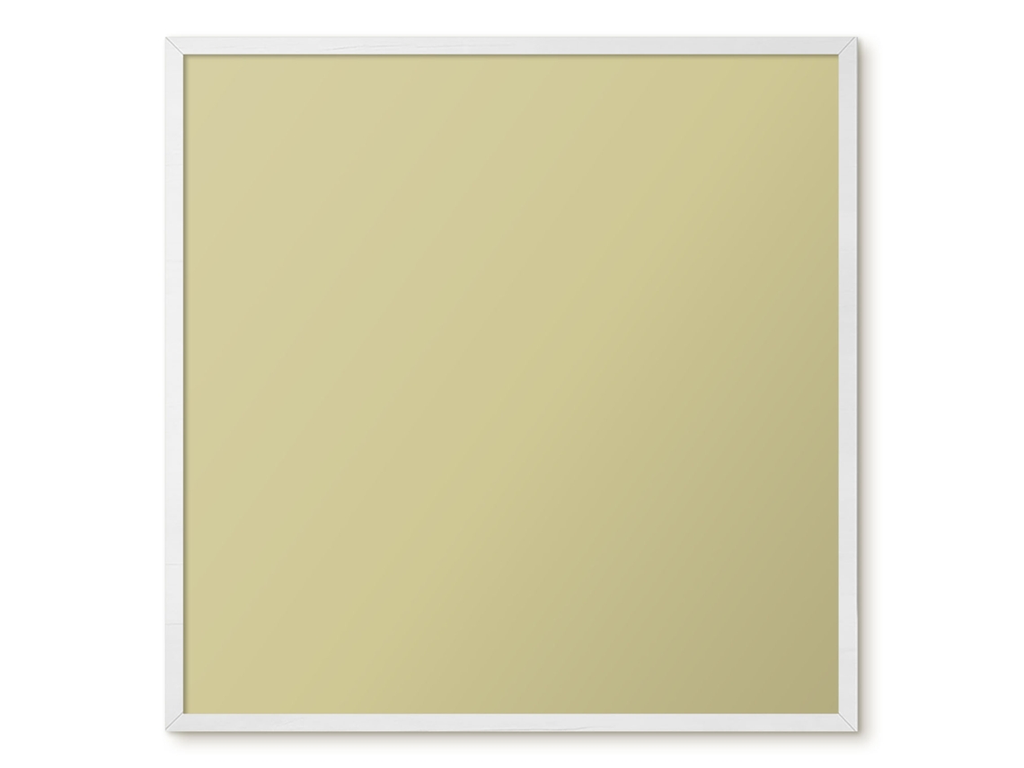 Quadro magnético de parede amarelo pastel para quarto Espelharte (50x50 cm)