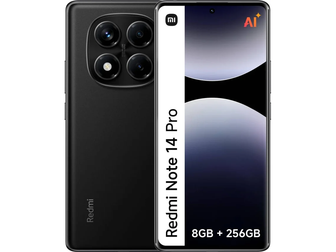 Smartphone XIAOMI Redmi Note 14 Pro (6,67'' - 8 GB - 256 GB - Preto)