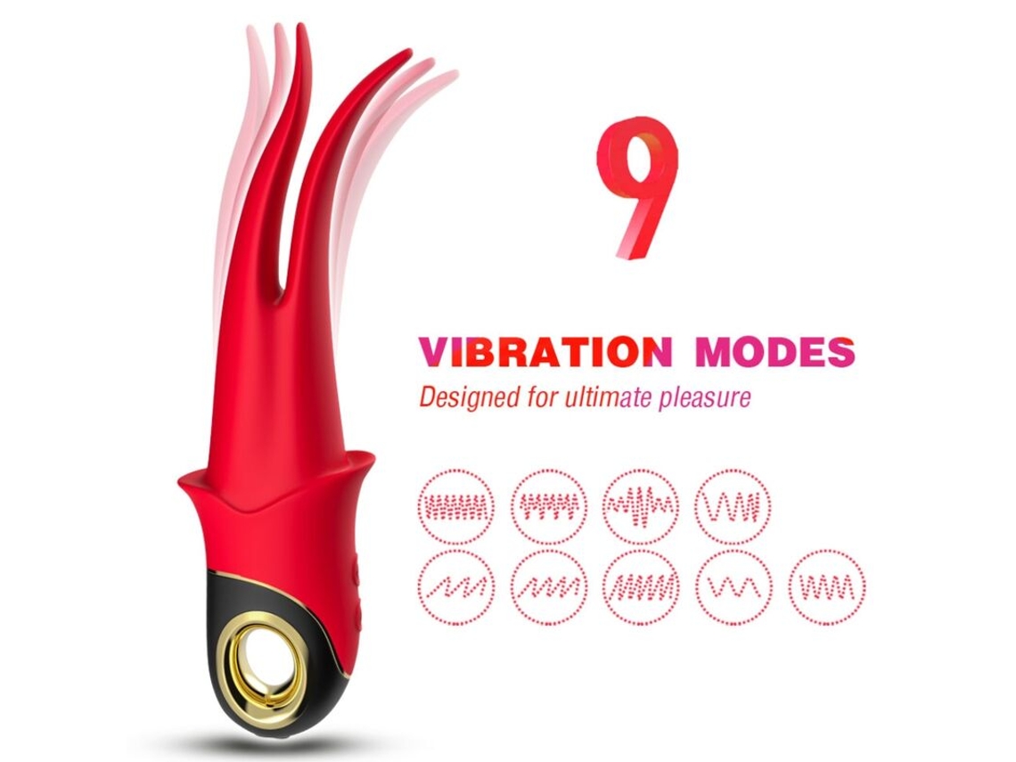Armony Shadow Vibrador Dupla Cabeça Provocando Vermelho ARMONY VIBRATORS