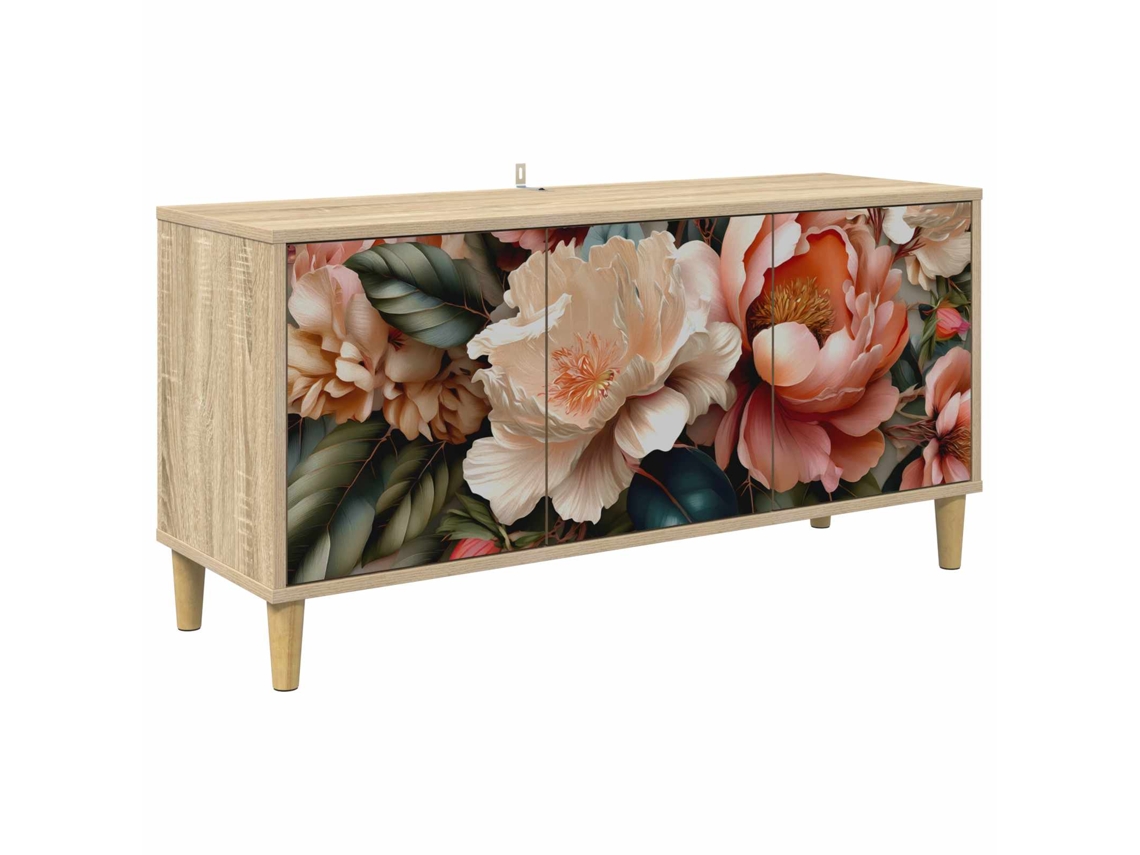 Vidaxl Gabinete Para Tv Borne 102 X 33 X 50 Cm Sonoma