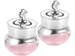 De 3 Potes De Acrílico Rosa Recarregáveis, Com 5 Gramas Cada, Para Creme Para Os Olhos E Cosméticos.