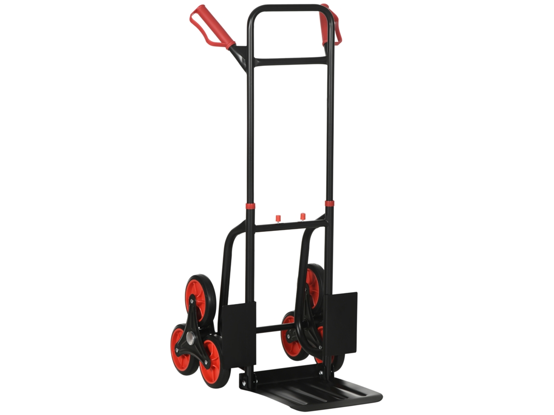 Carrinho Mão Subir Escadas 150kg Dobrável Aço 45x60x109cm VELTRIX