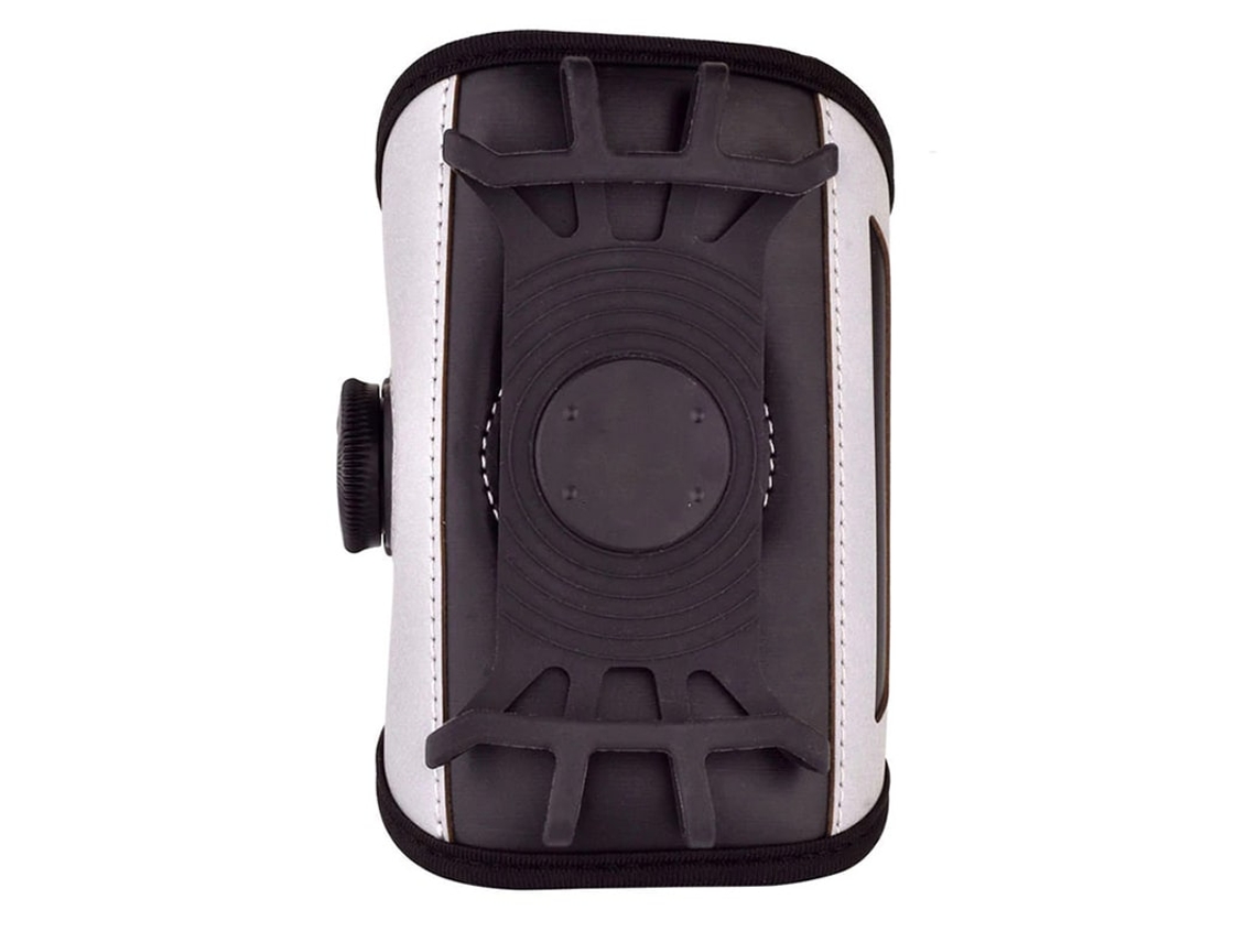 Braçadeira Esportiva Giratória Para Celular (telefone De 12 Cm) - Cinza