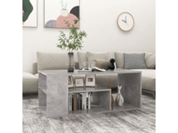Vidaxl Mesa De Centro 100x50x40 Cm Derivados Madeira Cinzento Cimento