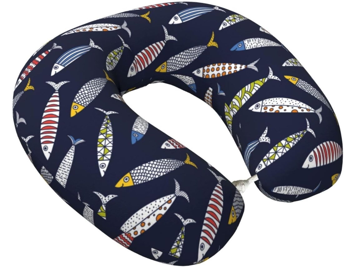 Travesseiro de Viagem Sardine em Espuma Viscoelástica, suporte leve para viagens