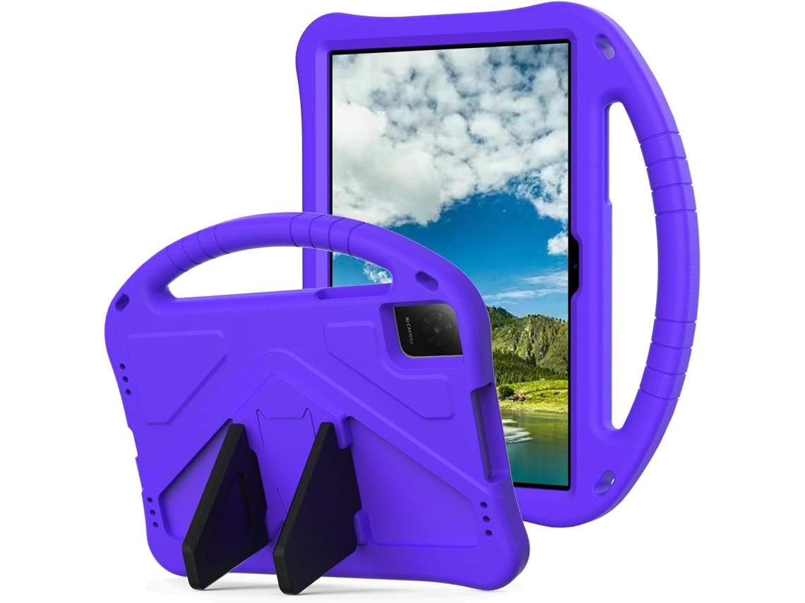 Capa Para Tcl Tab 10 Gen 4 10,1 Polegadas (modelo 2026), Capa Protetora Eva Resistente Impactos Com Pega E Suporte Roxo Hexinyigjly