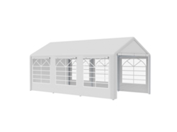 Tenda de Festa Garden Arbor 3x6m com 4 Paredes, 3 Janelas por Lado, Branco | S/MARCA