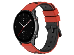 Pulseira De Silicone Poroso Bicolor De 22 Mm Para Amazfit Gtr 2e