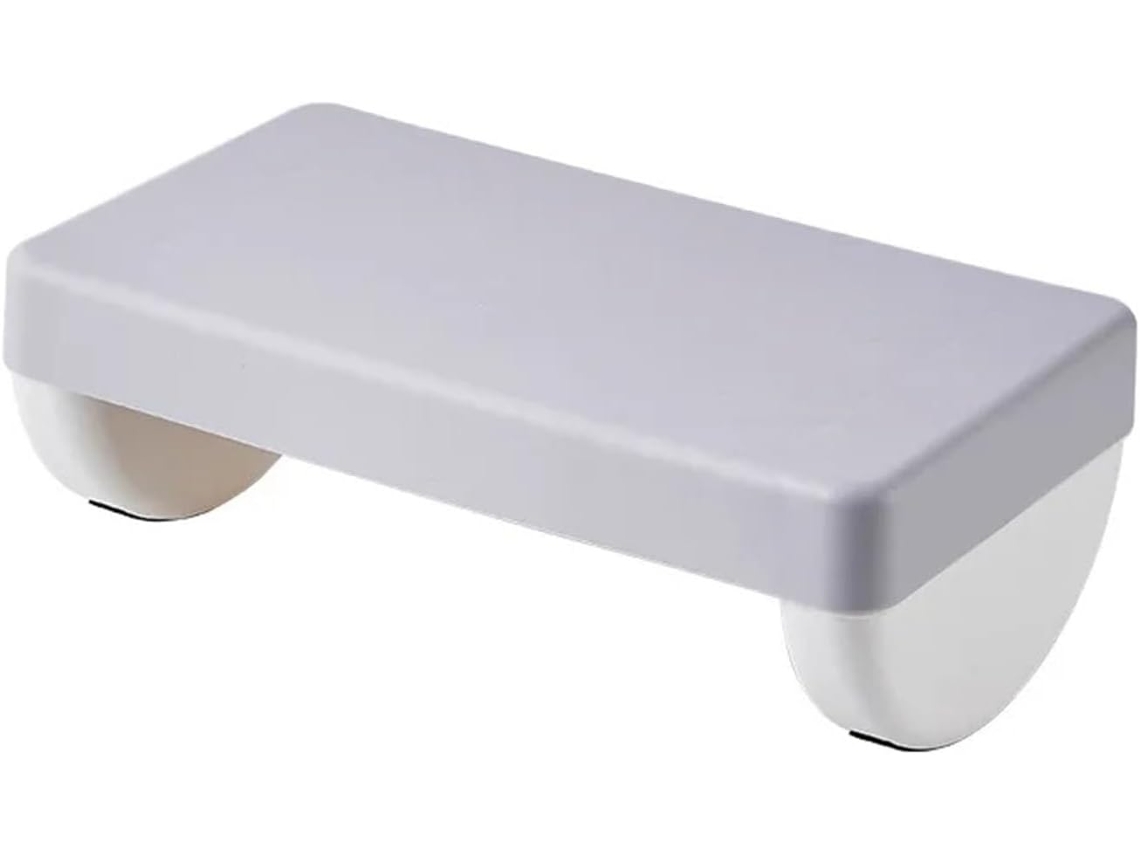 Apoio Pés Escritório Ergonômico Ajustável Multicolorido Uso Doméstico (cinza Claro)