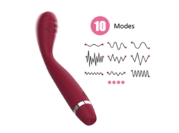 Vibartor Feminino de 10 Frequências Massageador Clitóris Mamilo Vagina Roxo YIZHOOD