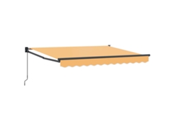 Vidaxl Toldo Retrátil Areia 5 X 3 M 100% Poliéster E Alumínio