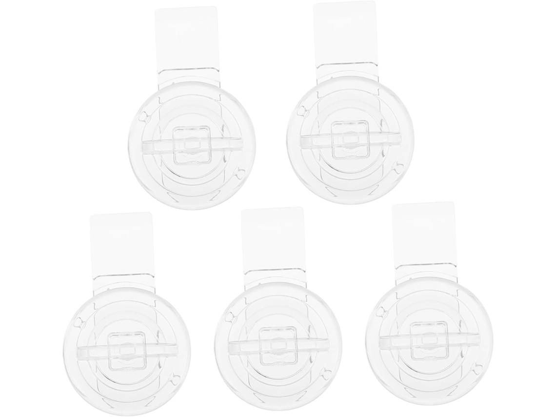 Ukcoco Conjunto De 5-mini Fechos Acrílico Transparente Para Caixas, Dobradiças Resistentes Para Caixas De Joias E Portas