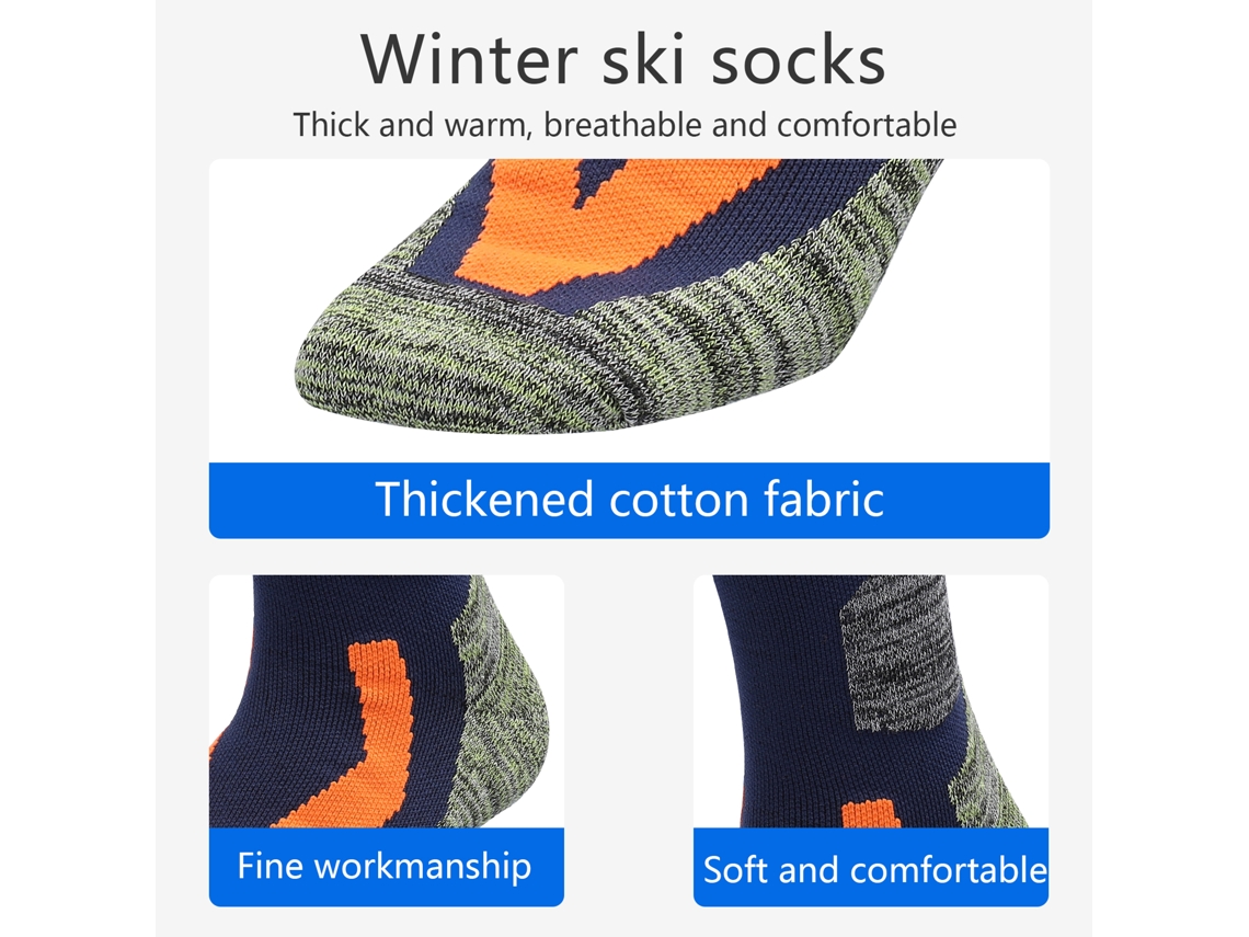 Meias De Esqui De Inverno Para Homens E Mulheres Meias Quentes Respiráveis Para Esportes De Inverno Esqui Snowboard Alpinismo Trekking