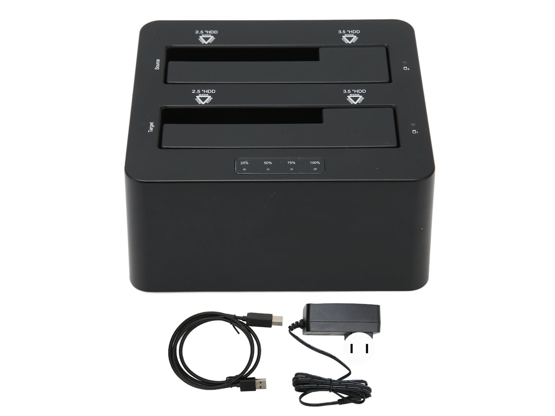 Dock De Disco Rígido (suporta 16tb, 5gbps, Clonagem De Duas Baias)