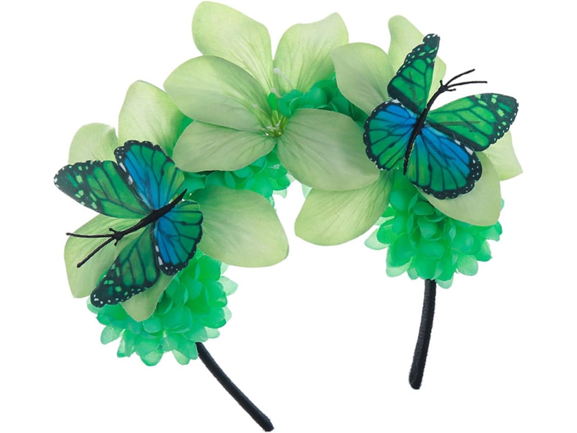 Chapéu SFUSHOS fascinator com coroa de borboleta monarca, elegante