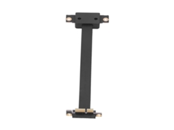 Cabo De Extensão Pcie 1x Duplo Vertical 90° Adaptador De Rede Com Led 15cm
