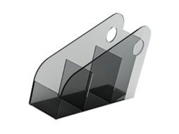 HURRISE Organizador de Mesa Organizador de Mesa Multifuncional Caixa de Armazenamento de Mesa Poucos Móveis Cinza Transparente S