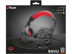 Auscultadores Gaming com Fio TRUST GXT307 RAVU (Over Ear - Multiplataforma - Preto)