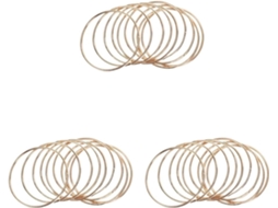 Pacote Com 30 Anéis Apanhadores De Sonhos Em Metal Dourado, 7,6 Cm (3 Polegadas)